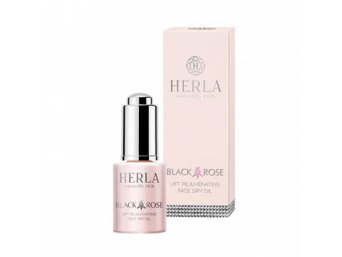 HERLA Black Rose pakeliantis, jauninantis aliejus sausai veido odai Lift Rejuvenating Face Dry Oil 15ml